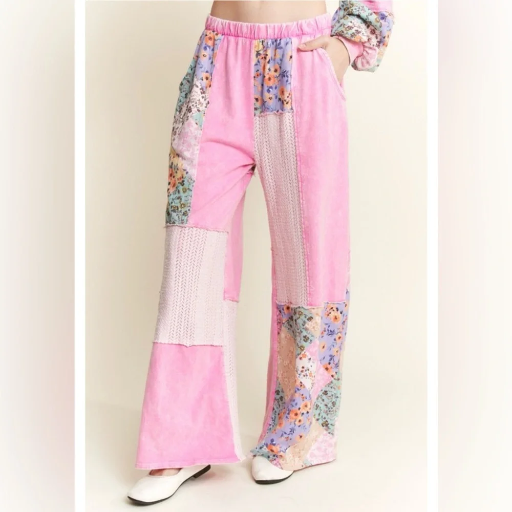 Pink Patchwork Pants - Picture 5 of 5